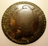 J.275 FRANTA 1 UN DECIME 10 CENTIMES LAN 8 A 1799-1800, Europa, Bronz