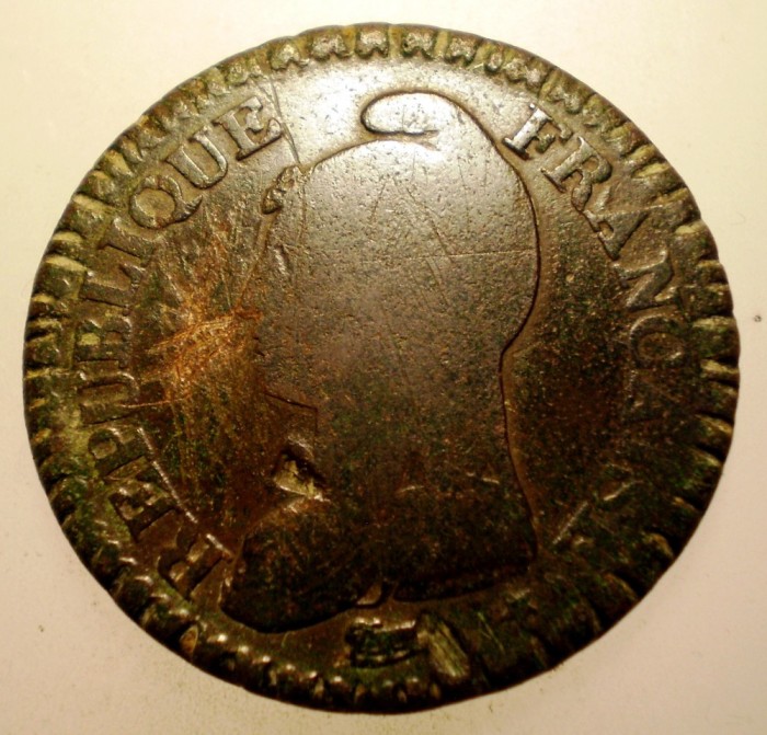G.242 FRANTA 1 UN DECIME 10 CENTIMES LAN 8 A 1799-1800