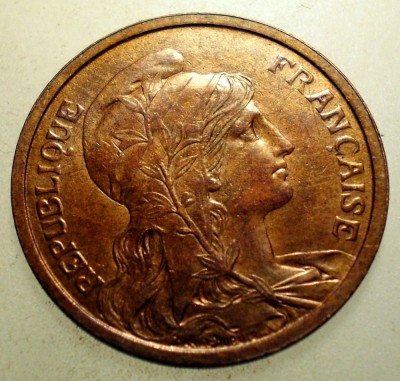 J.249 FRANTA 2 CENTIMES 1903 XF/AUNC foto