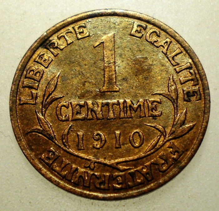 J.254 FRANTA 1 CENTIME 1910