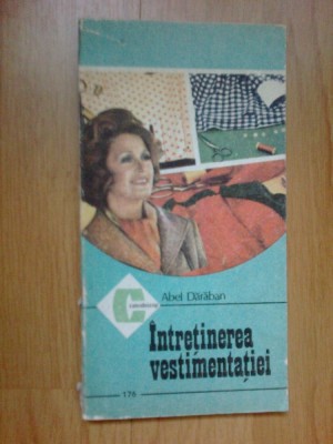 k3 Intretinerea Vestimentatiei - Abel Daraban foto