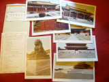 Plic 11 Ilustrate Palatul Imperial China - 1955, Necirculata, Printata