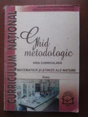 Ghid metodologic matematica si stiinte ale naturii liceu foto