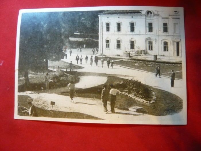 Ilustrata Borsec - Parcul , circulat 1955