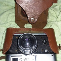 Aparat de fotografiat vechi FED 5B,etui piele,de colectie,aparat foto vechi