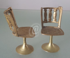 Set 2 scaune cupru, decorative, 6 cm foto