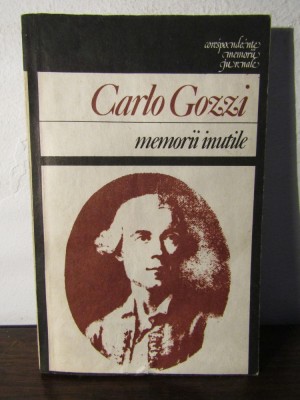 CARLO GOZZI -MEMORII INUTILE foto