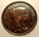 J.255 FRANTA 1 CENTIME 1908, Europa, Bronz