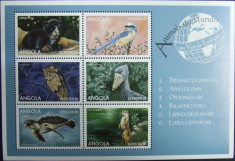 ANGOLA - BROASCA TESTOASA, PASARI, ANIMALE, 1 M/SH, NEOB. - E6212 foto