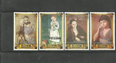 Korea 1973 - PICTURA CUBISTA PICASSO, serie stampilata, VL27 foto