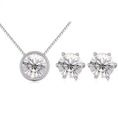 Set bijuterii cristale Mini White Cristals foto