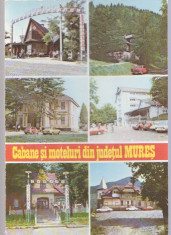 Judetul Mures 1981 - mozaic cu Cabane foto