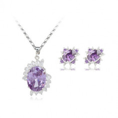 Set bijuterii Elegant Light Purple foto