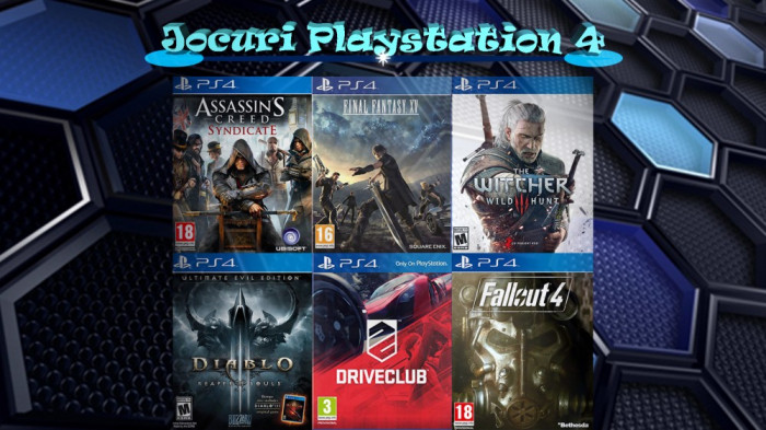 Inchiriere jocuri pentru Playstation 4