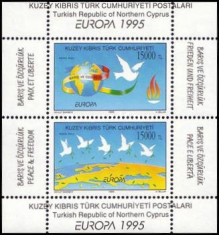 Cipru Turcesc 1995 - Europa, bloc neuzat foto