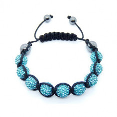 Bratara Shamballa Aquamarine foto