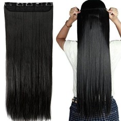 Tresa/extensii clip-on par natural brunet foto
