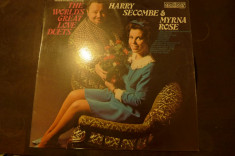 Disc vinyl Harry Secombe &amp;amp; Myrna Rose ? The World&amp;#039;s Greatest Love Duets 6870 522 foto