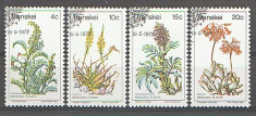 Transkei 1977 - plante medicinale, serie stampilata foto