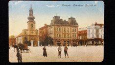 TIMISOARA - PIATA KOSSUTH - ANUL 1915 foto