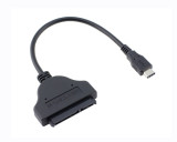 Cablu adaptor USB-C (Type-C 3.1) la SATA 22 pini, 6 Gb/s, pentru SSD si HDD 2.5&quot;