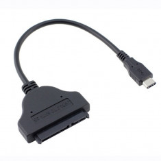 Cablu adaptor USB-C (Type-C 3.1) la SATA 22 pini, 6 Gb/s, pentru SSD si HDD 2.5"