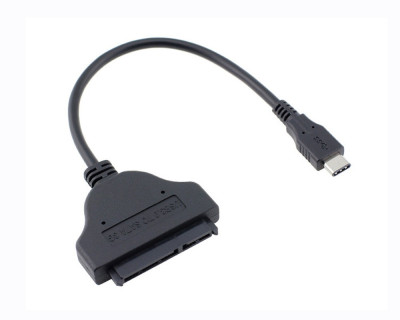 Cablu adaptor USB-C (Type-C 3.1) la SATA 22 pini, 6 Gb/s, pentru SSD si HDD 2.5&amp;quot; foto