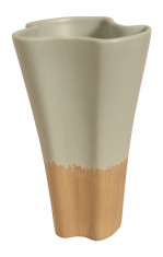 Vaza Inalta Ceramica, model Mint Wave, 26cm,Cod Produs:2245 foto