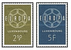 Luxemburg 1959 - Europa, serie neuzata foto