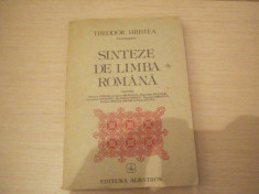 SINTEZE DE LIMBA ROMANA THEODOR HRISTEA foto