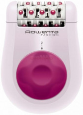 Epilator Rowenta EP1030F5, Alb/Roz, 24 pensete, 2 viteze, Functie masaj foto