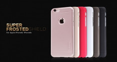 Husa iPhone 6 6S Cauciucata + Folie Protectie by Nillkin Rose Gold foto