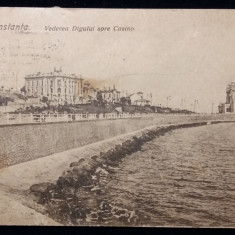 CONSTANTA - VEDEREA DIGULUI SPRE CASINO - INCEPUT DE 1900