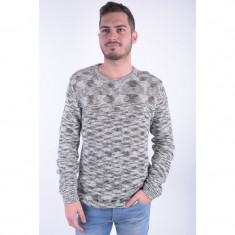 Pulover Bumbac Jack&amp;amp;Jones Flame Crew Neck Rainy Day foto