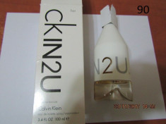 100% ORIGINAL !!!!-TESTER CALCIN KLEIN IN2U --- 100 ML foto