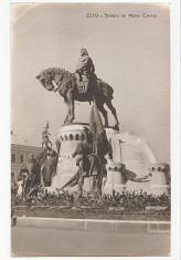 Cluj Napoca 1964 - statuia lui Matei Corvin foto