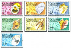 Grenada Grenadines 1976 - Cochilii, serie stampilata foto