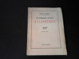 Introduction a la Poetique - Paul Valery, Gallimard, 1937, 60 p, franceza