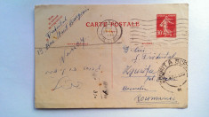 IUDAICA-CARTE POSTALA SCRISA IN EBRAICA-ANII 30 foto