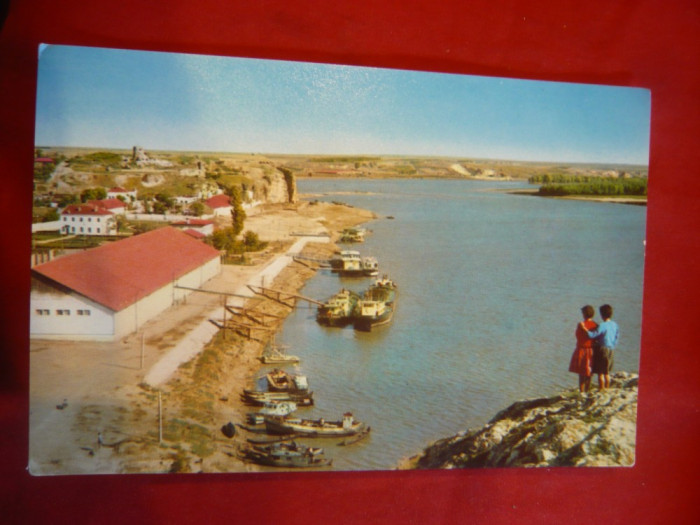 Ilustrata Tulcea - Vedere din Port ,circulat anii &#039;70