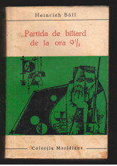 (C7957) PARTIDA DE BILIARD DE LA ORA 9 1/2 - HEINRICH BOLL foto