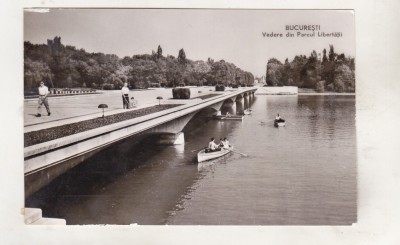 bnk cp Bucuresti - Vedere din Parcul Libertatii - uzata foto