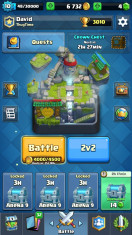 Vand cont clash royal arena10 cu 4 legendare si la quest este legendary cest foto