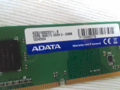 Memorie RAM - ADATA - DDR3 - 2GB - NOUA - AD3U160022G11-B (1600mhz) foto