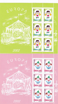 EUROPA CIRC 2002,MINISHEET,2002,MNH NEOBLITERAT,ROMANIA. foto