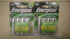 Set 4 Acumulatori R6 AA Energizer 2000 mah noi foto