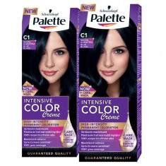 Pachet promo PALETTE Intensive Color Creme C1-Negru Albastru, 2 x 110ml foto