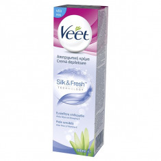 Crema depilatoare VEET Aloe Vera si Vitamina E pentru piele sensibila, 100 ml foto