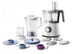 Robot de bucatarie PHILIPS Viva Collection HR7761/00, vas 1.5l, blender 1.0l, rasnita, 750W, alb foto