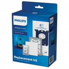 Kit accesorii pentru aspirator PHILIPS Performer Compact FC8074/01, filtre, saci de praf si odorizant foto